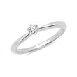Exclusive engagement ring silver zirconia