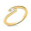 750er Gelbgold Verlobungsring mit Diamant 0,1ct.