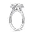Sterling Sterling Silver Engagement Ring Zirconia