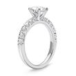 Engagement ring sterling silver zirconia