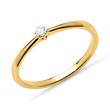 Engagement Ring 14ct Yellow Gold Diamond 0,05 Hoops