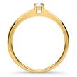 Verlobungsring aus 14K Gold mit Brillant, 0,10 ct.