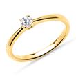 14K Gold Engagement Ring Diamond 0,15 Ct., Lab-Grown
