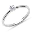 14K white gold engagement ring with brilliant, Lab-grown