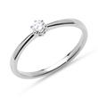 Engagement ring 14ct white gold 0,15ct diamond