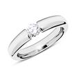 14ct White Gold Engagement Ring With Diamond 0,25 ct.