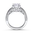 Engagement Ring Sterling Silver With Zirconia