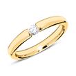 14ct gold engagement ring with diamond 0,10 ct.