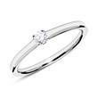 Ring in 18ct white gold with diamond 0,10 ct.