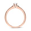 Ring in 18ct rose gold with diamond 0.25 ct.