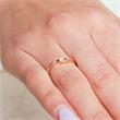 18ct rose gold engagement ring with diamond 0,10 ct.