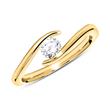 Engagement ring made of 18ct gold with diamond 0,25 ct.