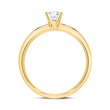 Engagement Ring Made Of 14ct Gold With Diamond 0,25 ct.