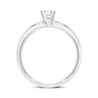 18k witgouden verlovingsring met Diamant 0.25 ct.