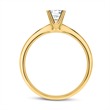 Engagement ring in 18ct gold with diamond 0,50 ct.