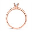 Ring in 18ct rose gold with diamond 0,50 ct.