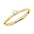 Ring of 14ct gold with diamond 0,10 ct.