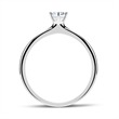 Ring in 18ct white gold with diamond 0,25 ct.