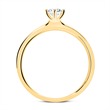 Ring in 14ct gold with diamond 0,50 ct.