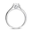 Zirconia-Set Engagement Ring In Sterling Silver
