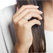 14k witgouden verlovingsring met Diamanten graveerbaar