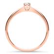 Ring in 14K rose gold with Lab-grown diamond