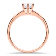 14k roségouden verlovingsring met Diamant 0.50 ct.