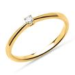 Ring of 18ct gold with diamond 0,05 ct.