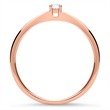 Verlobungsring aus 750er Roségold mit Brillant 0,05 ct.