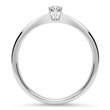 Ring In 18ct White Gold With Diamond 0,05 ct.
