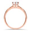 Verlobungsring aus 18K Roségold mit lab-grown Brillant