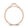 14 karaat roségouden Diamanten ring