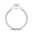 Ring in 14ct white gold with diamonds