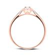 18ct rose gold ring with diamonds