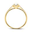 14ct gold halo ring with diamonds