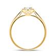 Engagement ring in 18ct gold with diamonds