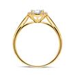 Ring in 14ct gold with diamonds