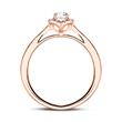 18ct rose gold engagement ring with diamonds