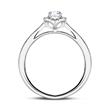 Engagement Ring In 18ct White Gold With Diamonds