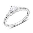 Ring in 18ct white gold with diamonds