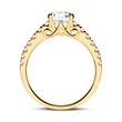 18ct gold engagement ring with diamonds