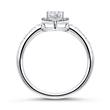 Zirconia set engagement ring made of 925 silver