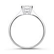 375 White Gold Engagement Ring with Zirconia