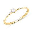 Engagement ring in 14ct gold with diamond