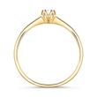 14 quilates anillo de compromiso de oro con diamante