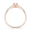 Engagement ring in 14ct rose gold with diamond