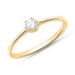 18ct gold engagement ring with diamond