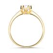 Solitaire ring in 14 karaat goud met Diamant