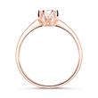 Engagement ring in 14ct rose gold with diamond