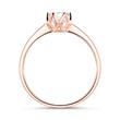 Engagement ring in 18ct rose gold with diamond